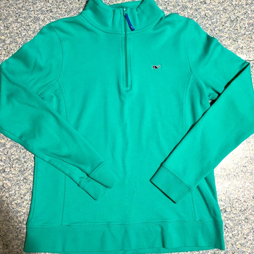 Vineyard Vines Sea foam Green 1/4 Zip